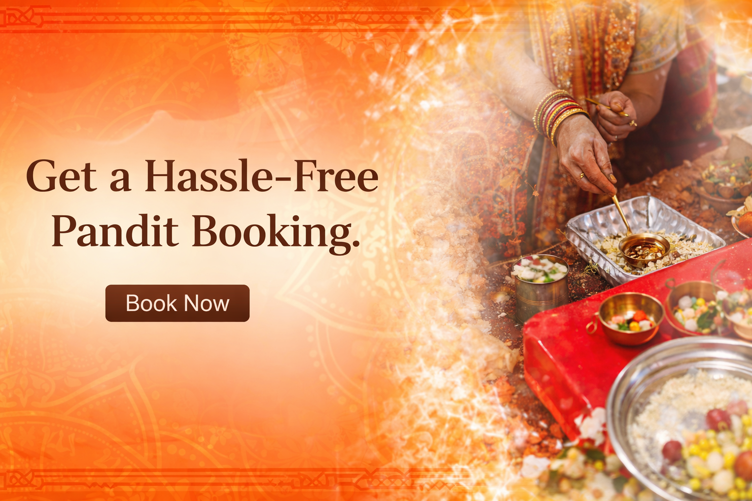hassle free pandit booking with ease
